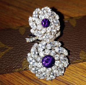 Extreme cz ring in 925 ss